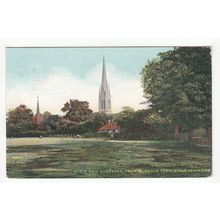 Old & New Churches Stoke Newington Postcard London Publisher Gordon Smith