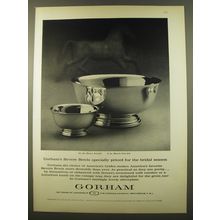 1961 Gorham Silver Revere Bowls Advertisement