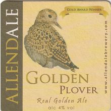 BEER MAT - ALLENDALE BREW CO - GOLDEN PLOVER GOLDEN ALE - (Cat No 005) - (2010)