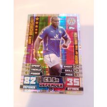 match attax 14/15 man of the match wes morgan no.375