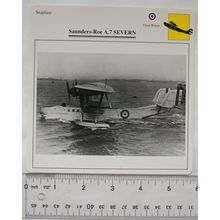 Saunders Roe A.7 Severn - GB - Seaplane - Collectors Club Card