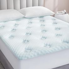 Hansleep Queen Mattress Topper Viscose Derived from Bamboo, Memory Foam Pillow T
