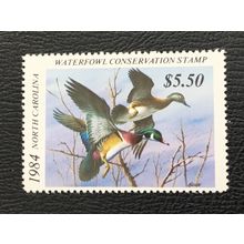 ICOLLECTZONE US North Carolina 1984 DuckHuntingStamp NC2 CV $35