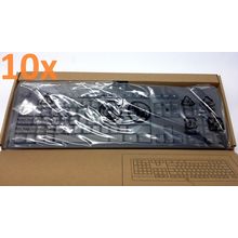 Lot of 10 - NEW HP DESKTOP PC 125 WIRED USB KEYBOARD M27527-001