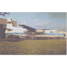 WDL Fokker F27 100 Civil Aircraft Postcard (QA239)