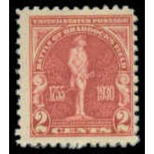 688 2c Battle of Braddock Barely Clears MNH M07166
