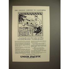 1928 Union Pacific Railroad Ad - Los Angeles Limited