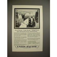 1928 Union Pacific Railroad Ad - Sculptors Studio, Utah