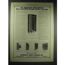 1929 Durabilt Improved Locker Ad - Appreciate Quality