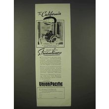 1939 Union Pacific Railroad Ad, California Streamliners