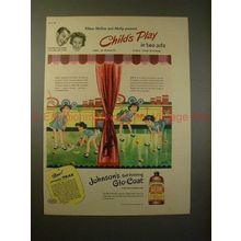 1945 Johnson Glo-Coat Ad - Fibber McGee & Molly, Play!!