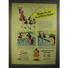 1945 Johnson's Glo-Coat Ad - For the Kitchen Brigade