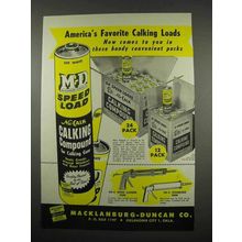 1957 Macklanburg-Duncan Calking Compound Ad