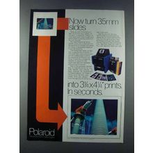 1981 Polaroid Polaprinter Slide Copier Ad - 35mm Slides