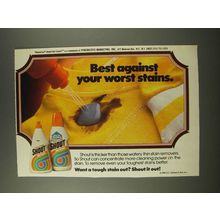 1986 Shout Stain Remover Ad - Best Against Your Worst Stains
