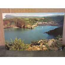 LOWER FISHGUARD, PEMBROKESHIRE, WALES used vintage postcard, 1964 postmark =