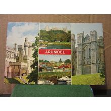 multiview, ARUNDEL, SUSSEX. unused postcard by Constance vgc =