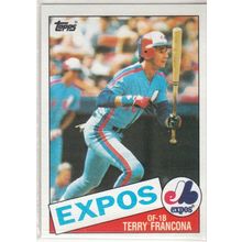 1985 Topps Baseball card 578 Terry Francona