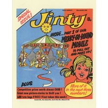 Cut Out Toy Roundabout Merry Go Round Jinty 1970s Girls Comic Postcard