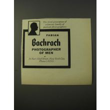 1953 Fabian Bachrach photography Advertisement - The third generation
