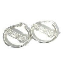 Sterling Silver SEXY Hoop Dangles Earring
