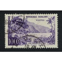 France Guadeloupe Tourism 100f 1957 Canc SG#1356b