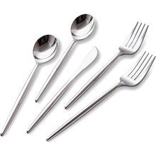 SUT 150Pcs Silver Plastic Silverware, Silver Disposable Cutlery, Heavy Duty Disp
