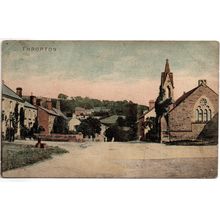 PRINTED POSTCARD OF THROPTON VILLAGE NORTHUMBERLAND POSTED 1904 (4327)