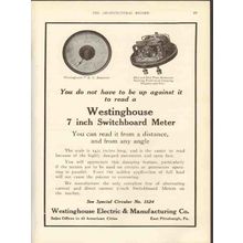 westinghouse electric mfg co 1912 read switchboard meter vintage ad