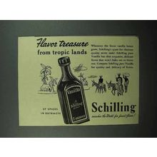 1940 Schilling Vanilla Ad - From Tropic Lands