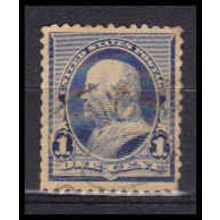 Used 219 1c Benjamin Franklin Almost Very Fine RA0624