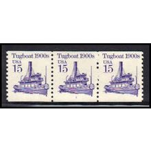 2260 15c Tugboat Fine MNH Dry Gum PNC 1/3 PA2804