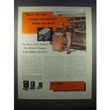 1946 Mallory Rectifier Ad - Charge Battery You Wait