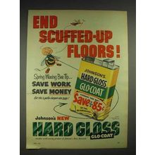 1953 Johnson's Wax Hard Glosss Glo-Coat Ad