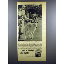 1953 Dash Dog Food Ad - Borzoi, Khan of Romanoff