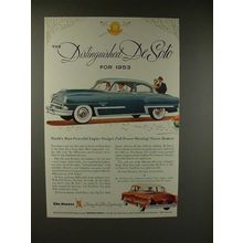 1953 De Soto Firedome Car Ad - Distinguished