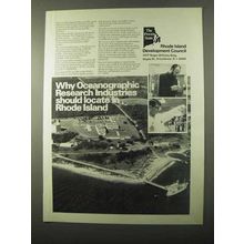 1971 Rhode Island Development Ad - Oceanographic