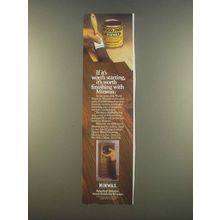 1985 Minwax Wood Finish Ad - If It's Worth Starting