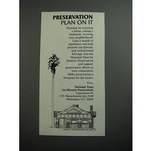 1989 National Trust for Historic Preservation Ad - Plan on It
