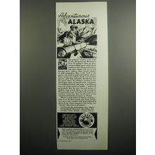 1937 Alaska Tourism Ad - Adventurous Alaska