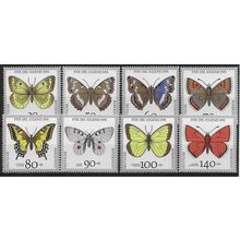 GER 1991 U/M (SET) 'BUTTERFLIES'( 8v)(EBID65-663)