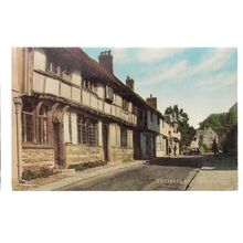 COTTAGES, CERNE ABBAS unused vintage postcard by J. Salmon #