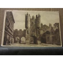 MICKLEGATE BAR, YORK. used vintage postcard by f. fRITH. c.1949 pm =