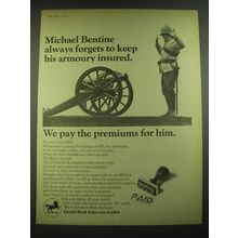 1968 Lloyds Bank Ad - Michaelo Bentine always forgets to keep his armoury