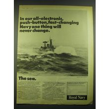 1968 Royal Navy Ad - In our all-electronic, push-button, fast-changing Navy