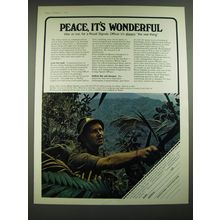 1968 British Army Royal Signals Officer Ad - Peace, it's wonderful