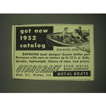 1952 Starcraft Boats Advertisement