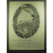 1945 The Bulletin Philadelphia Advertisement - art by Richard Decker