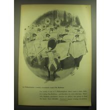 1945 The Bulletin Philadelphia Ad - art by Richard Decker