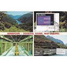 Lake Manapouri Hall Arm New Zealand Postcard First Day Cover